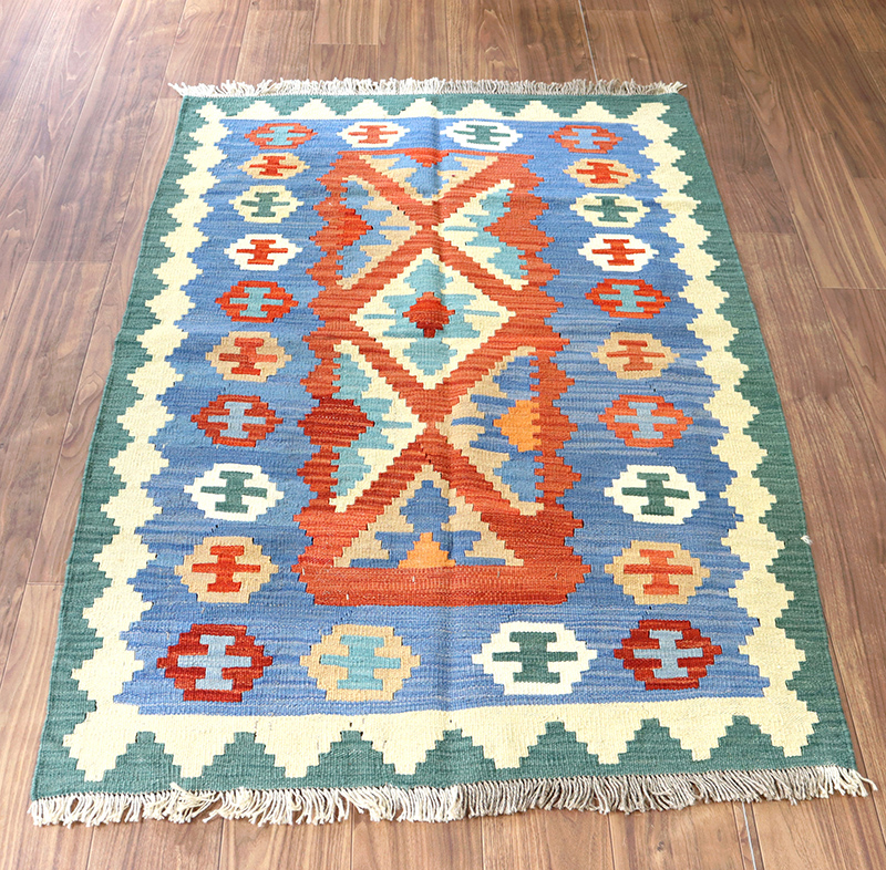 イラン手織りキリム カシュカイキリム155×100cm センターラグサイズ