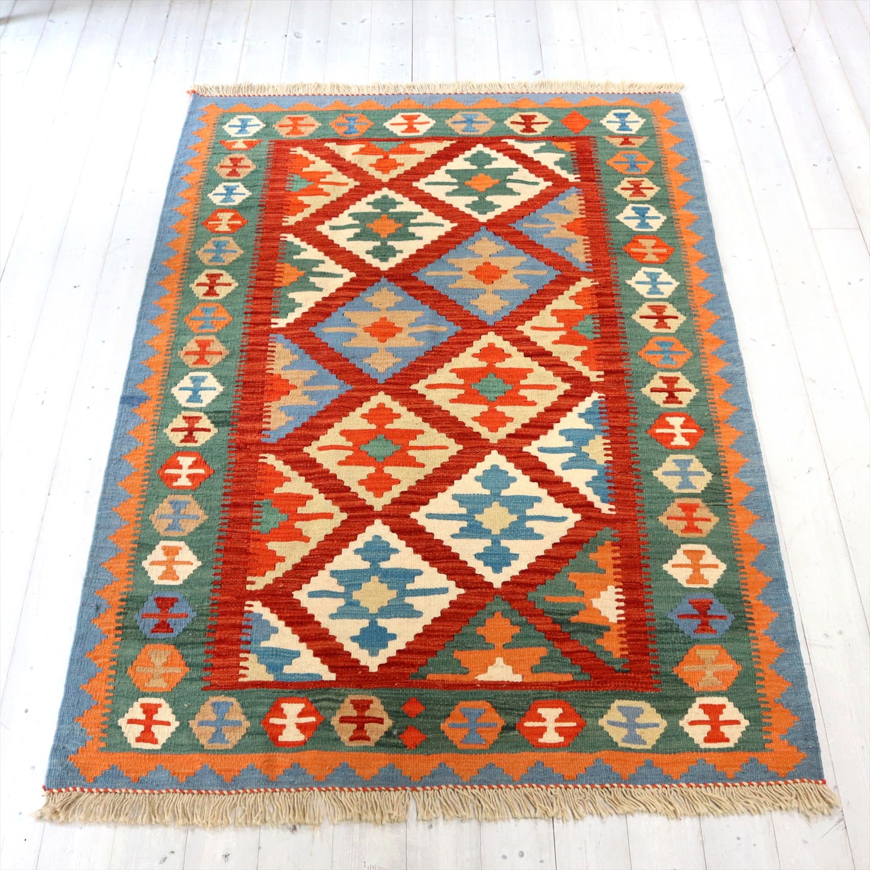 イラン手織りキリム カシュカイキリム180×123cm センターラグサイズ