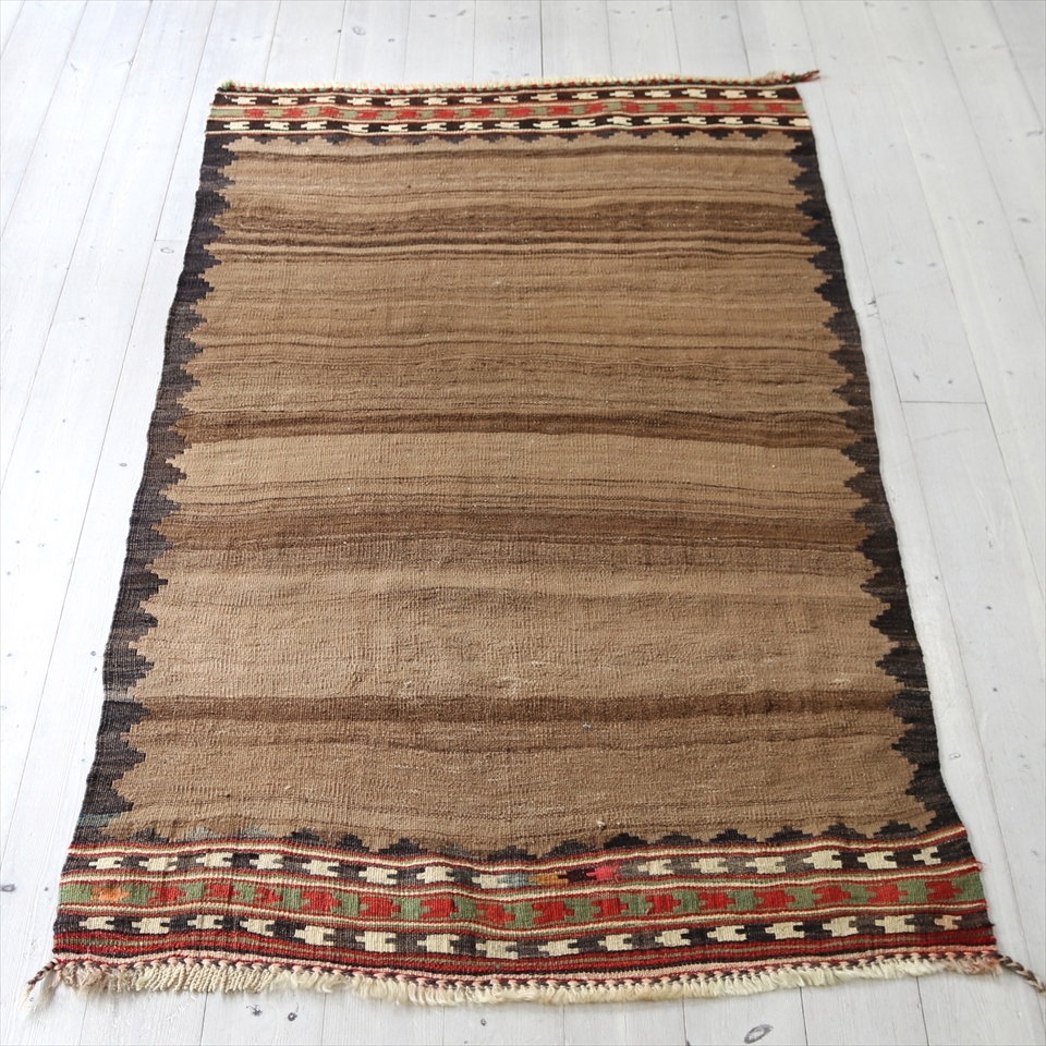 オールドキリム・シラーズ165×91cm ナチュラルブラウン エンプティデザイン