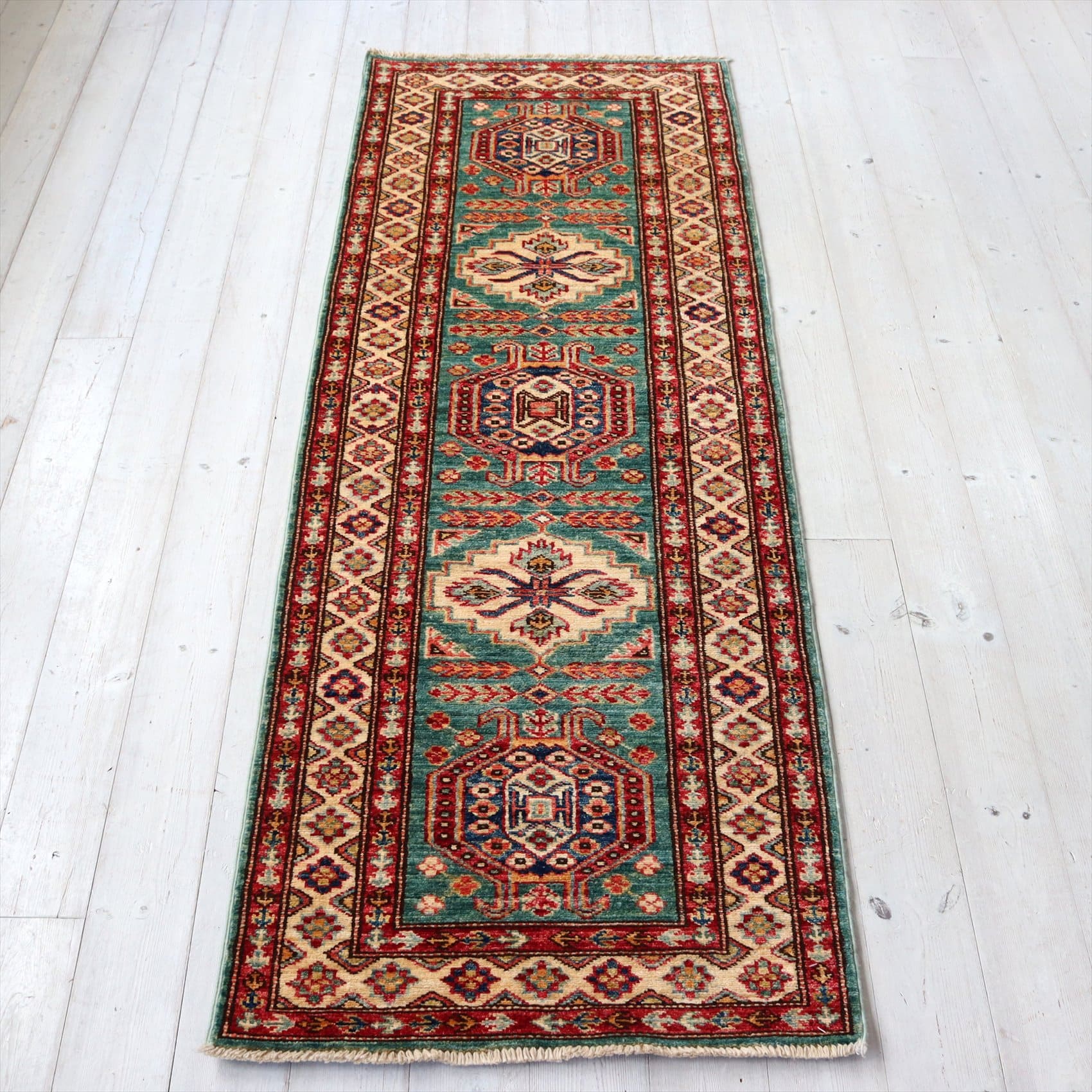 手織りじゅうたん リプロダクト 草木染180×64cm コーカサス　シルヴァンデザイン