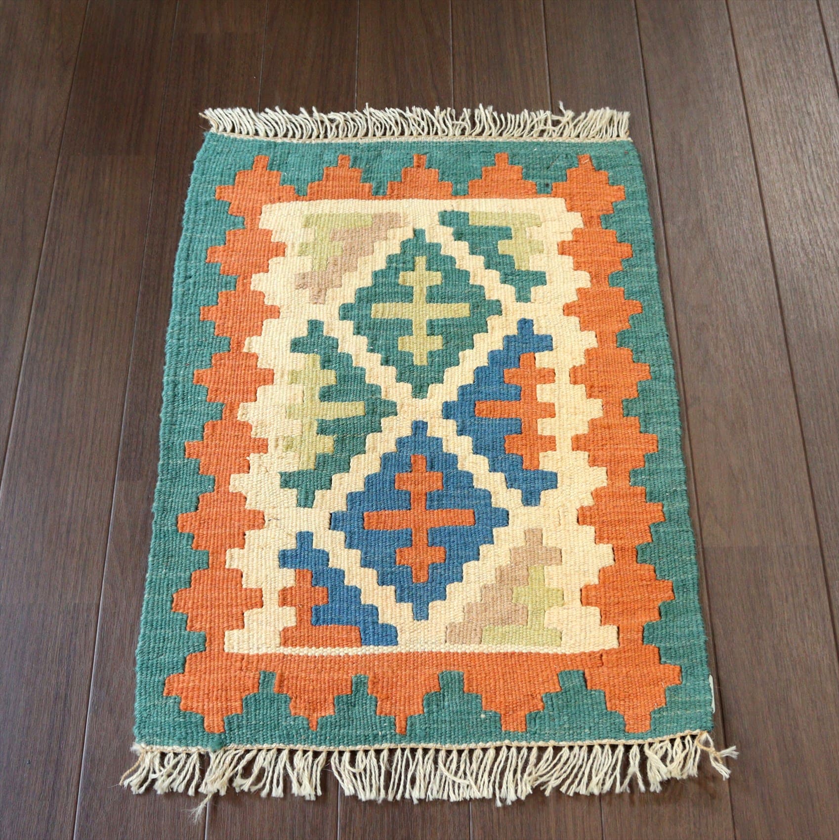 手織りキリム　ウール100%58×41cm イラン南部カシュカイ族