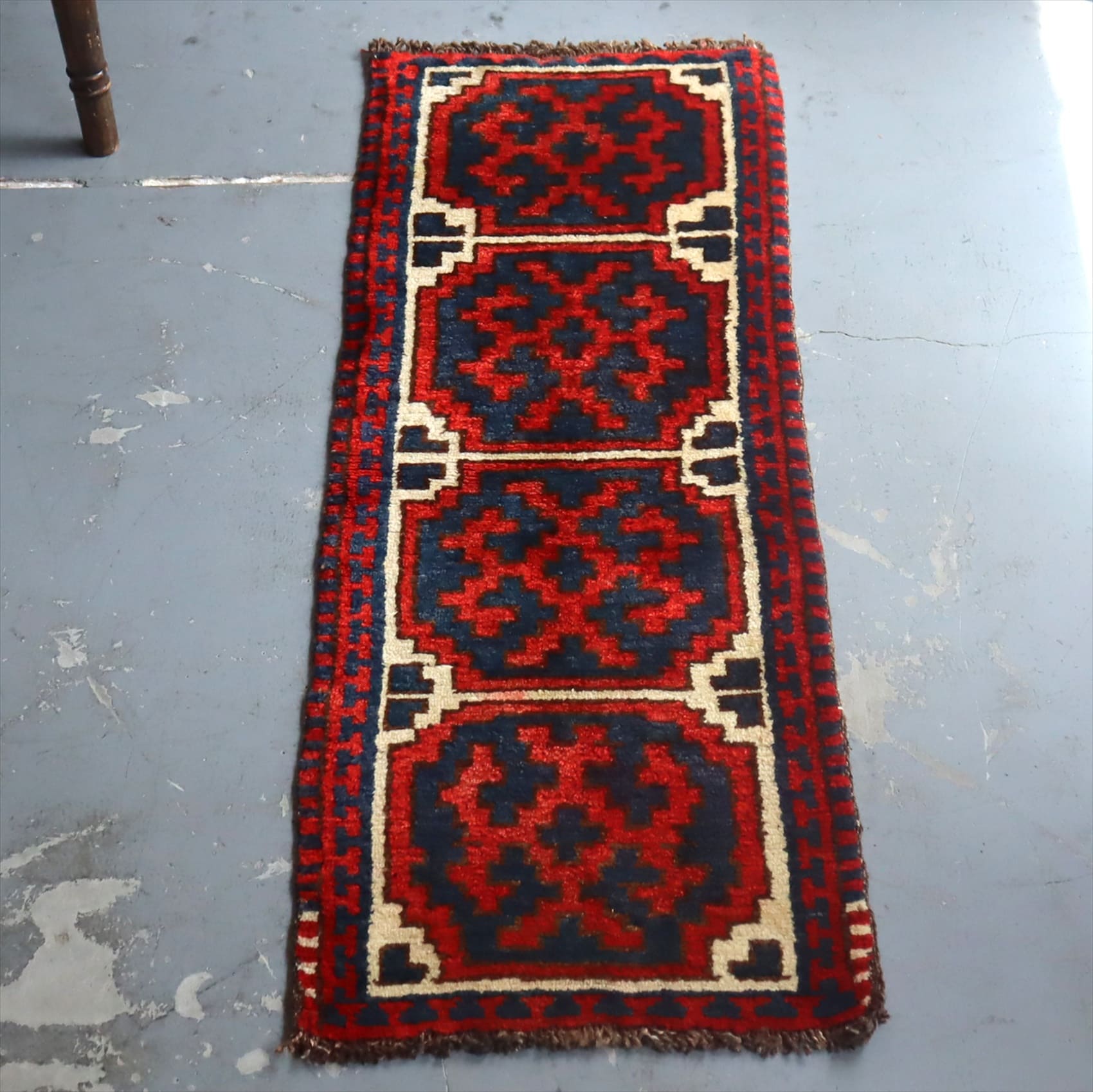 オールドカーペット　トルコ絨毯/ヤストゥク103×38cm ウズベク族の収納袋