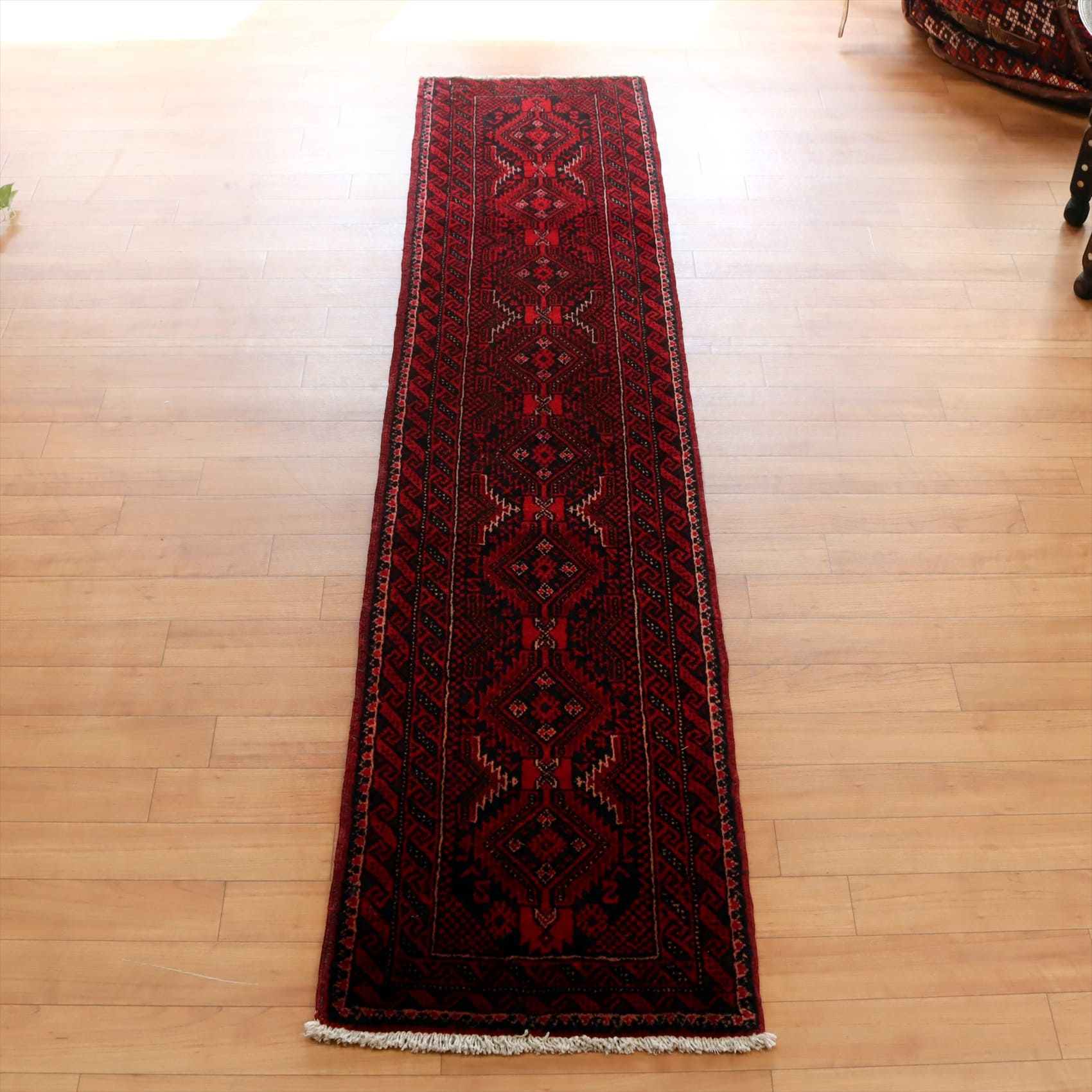 トライバルラグ バルーチ189×44cm ランナーサイズ