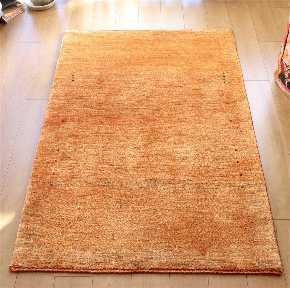 ギャッベ/バナフシェ　Gabbeh 162×104cm アクセントラグ オレンジグラデーション