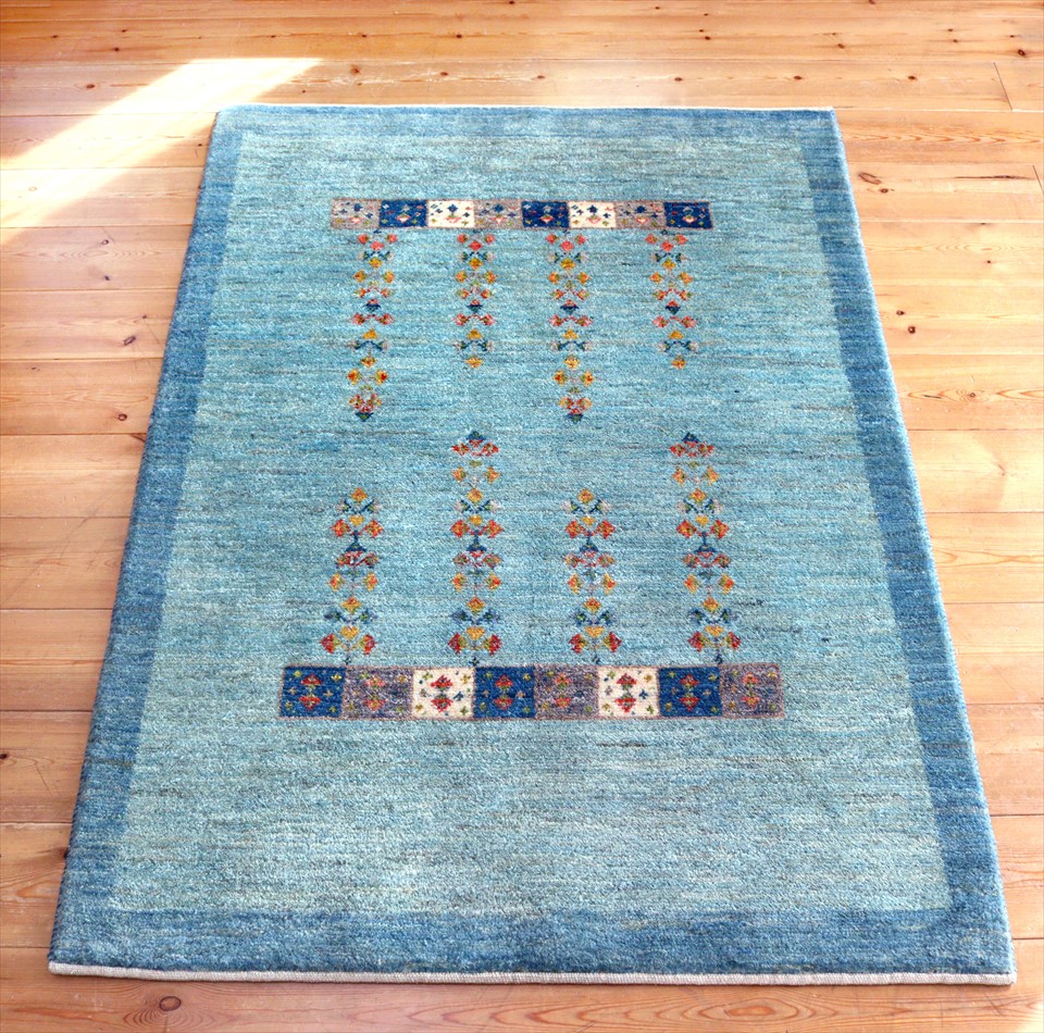 ギャベ Gabbeh 145×104cm アマレ Amaleh フラワーモチーフ