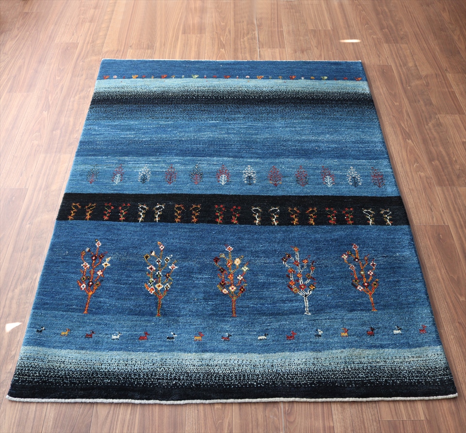 ギャッベ　アマレ Amaleh204×149cm 花の咲いた生命の樹