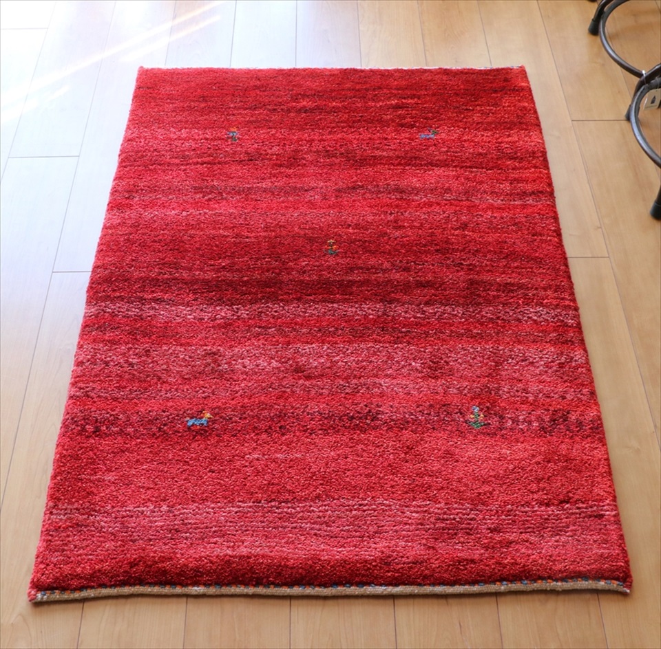 Gabbeh ギャッベ NOMAD118×86cm レッドグラデーション