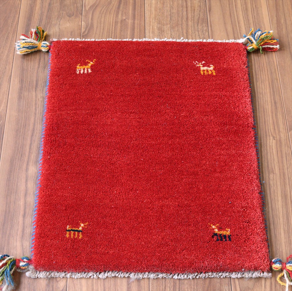 ギャッベ　ミニサイズ57×45cm レッド