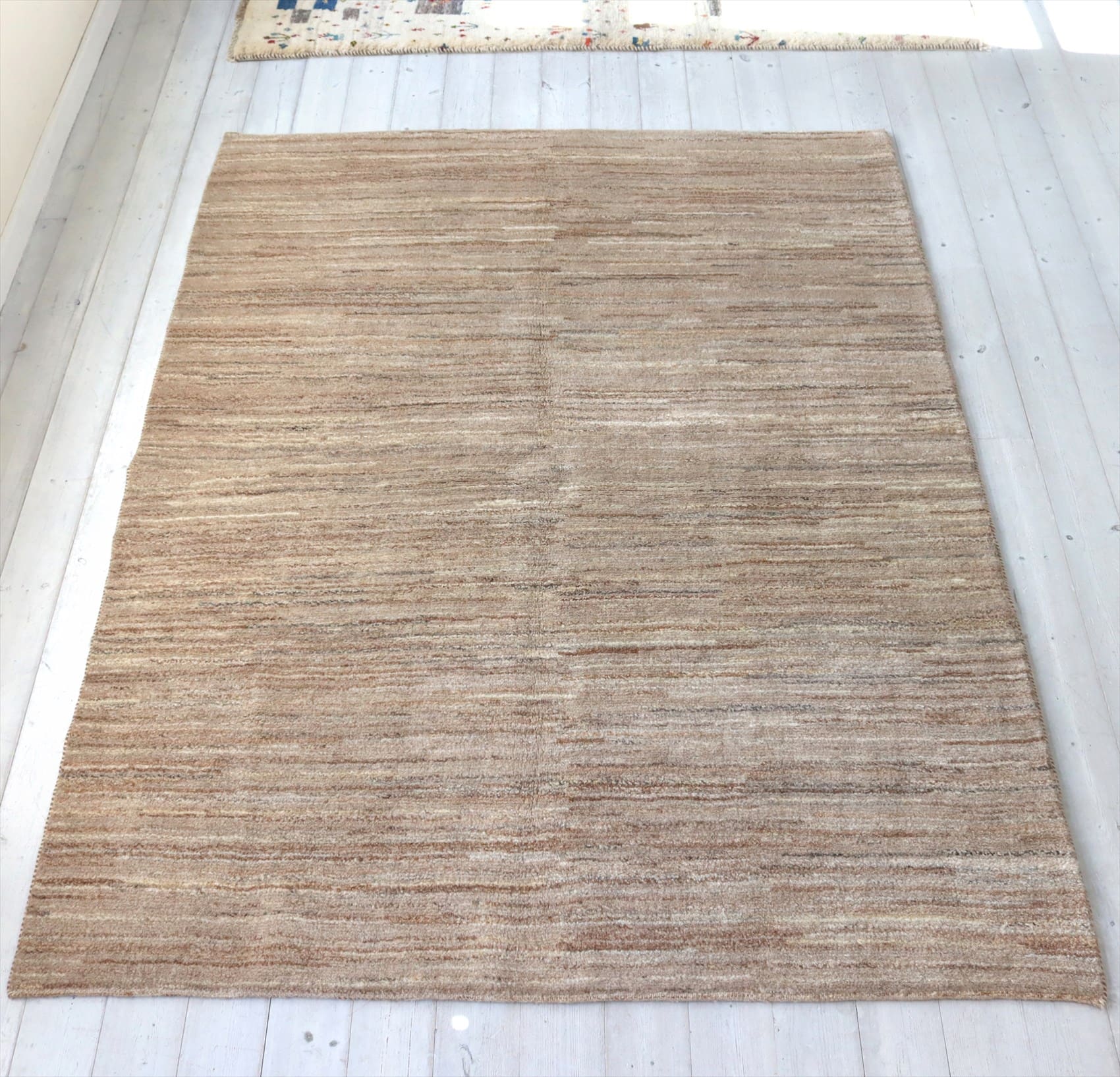 ギャッベ カシュカイ族の手織り194×150cm ブラウン