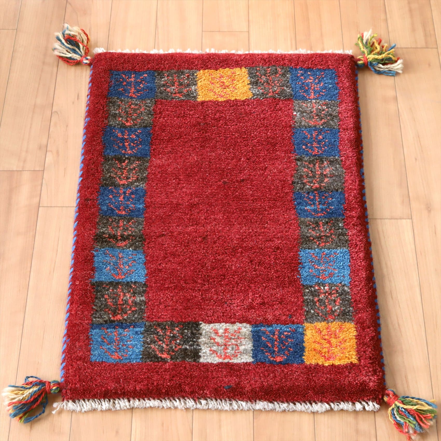 ギャッベ ミニサイズ59×41cm レッド