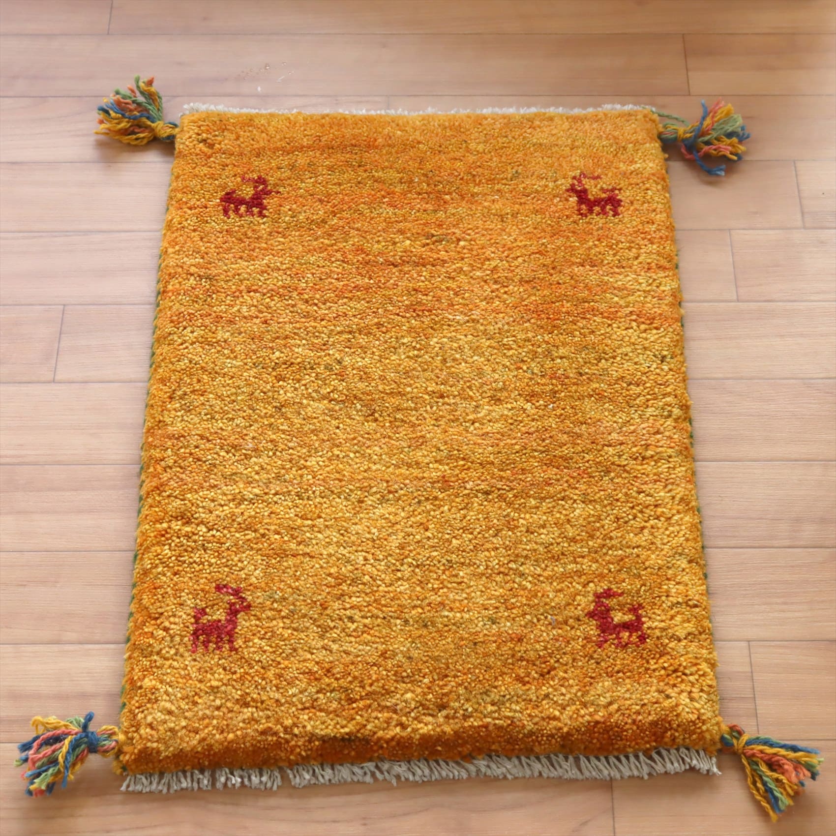 ギャッベ ミニサイズ57×40cm オレンジ