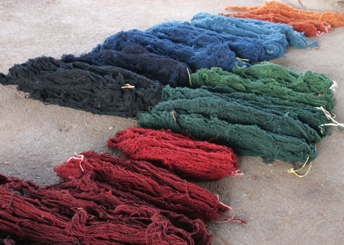 ギャッベ・草木染の染料